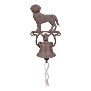 Liatinový nástenný zvonček s motívom psa Esschert Design vyobraziť