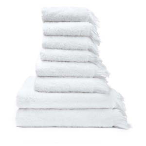 Súprava 6 bielych uterákov a 2 osušiek zo 100 % bavlny Bonami Selection vyobraziť