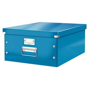 Modrý kartónový úložný box s vekom 37x48x20 cm Click&Store – Leitz vyobraziť