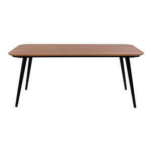 Jedálenský stôl z jaseňového dreva s čiernymi nohami Ragaba Contrast, 180 x 90 cm vyobraziť