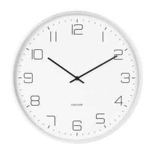 Biele nástenné hodiny Karlsson Lofty, ø 40 cm vyobraziť
