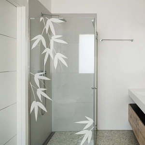 Samolepka na dvere do sprchy Ambiance Bamboo Leaves vyobraziť