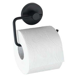 Čierny držiak na toaletný papier Wenko Vacuum-Loc® Milazzo vyobraziť