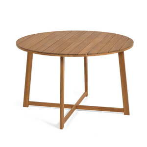 Záhradný jedálenský stôl z akáciového dreva Kave Home Dafne, ⌀ 120 cm vyobraziť