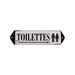 Kovová ceduľa 30, 5x7 cm Toilettes – Antic Line vyobraziť