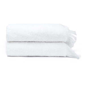 Súprava 2 bielych uterákov zo 100 % bavlny Bonami Selection, 50 × 90 cm vyobraziť