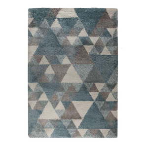 Modro-sivý koberec Flair Rugs Nuru, 80 × 150 cm vyobraziť