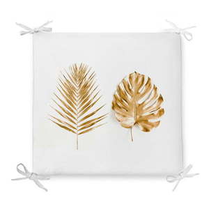 Sedák s prímesou bavlny Minimalist Cushion Covers Golden Leaves, 42 x 42 cm vyobraziť