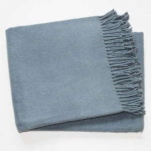 Modrosivá deka s podielom bavlny Euromant Basics, 140 x 180 cm vyobraziť