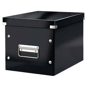 Čierny kartónový úložný box s vekom 26x26x24 cm Click&Store – Leitz vyobraziť