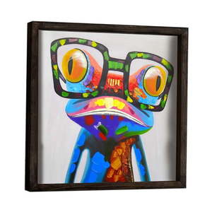 Dekoratívny zarámovaný obraz Frog, 34 × 34 cm vyobraziť