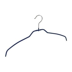 Sada 4 modrých protišmykových vešiakov na oblečenie Wenko Hanger Slim vyobraziť