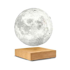 Stolová levitujúca lampa v tvare mesiaca Gingko Moon White Ash vyobraziť