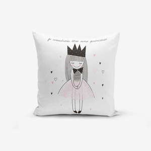 Obliečka na vankúš s prímesou bavlny Minimalist Cushion Covers Je Noudrais Etre Une Princesse, 45 × 45 cm vyobraziť