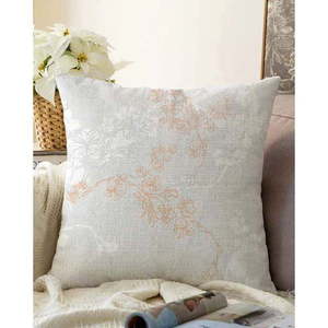 Sivá obliečka na vankúš s prímesou bavlny Minimalist Cushion Covers Bloom, 55 x 55 cm vyobraziť