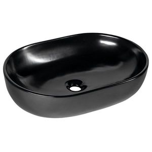 SAPHO - CALEO keramické umývadlo na dosku 60x42 cm, čierna mat CA590B vyobraziť