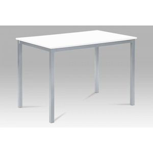 Jídelní stůl 110x70 cm, MDF bílá / šedý lak GDT-202 WT Autronic vyobraziť