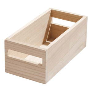 Úložný box z dreva paulownia iDesign Eco Handled, 12, 7 x 25, 4 cm vyobraziť