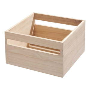 Úložný box z dreva paulownia iDesign Eco Wood, 25, 4 x 25, 4 cm vyobraziť