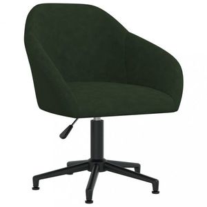 Otočná jedálenská stolička zamat / kov Dekorhome Tmavo zelená vyobraziť