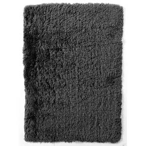Tmovosivý ručne tuftovaný koberec Think Rugs Polar PL Charcoal, 80 × 150 cm vyobraziť