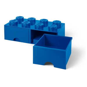 Tmavomodrý úložný box s dvoma zásuvkami LEGO® vyobraziť