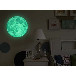 Nástenná svietiaca detská samolepka Ambiance Real Moon, ⌀ 30 cm vyobraziť