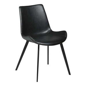 Čierna koženková jedálenská stolička DAN-FORM Denmark Hype vyobraziť