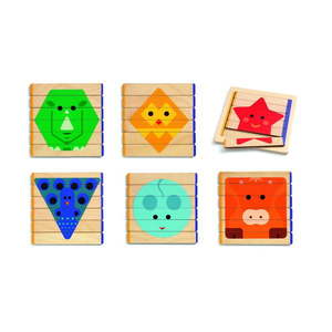 Detské drevené puzzle Djeco Animale vyobraziť