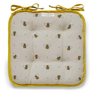 Béžovo-žltý bavlnený sedák Cooksmart ® Bumble Bees vyobraziť