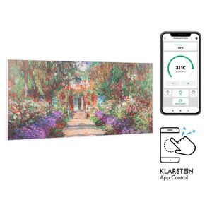 Klarstein Wonderwall Air Art Smart, infračervený ohrievač, 120 x 60 cm, 700 W, aplikácia, záhradná cestička vyobraziť