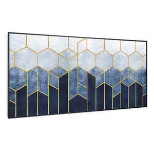 Klarstein Wonderwall Air Art Smart, infračervený ohrievač, modrá čiara, 120 x 60 cm, 700 W vyobraziť