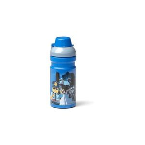 Detská modrá fľaša na vodu LEGO® City, 390 ml vyobraziť