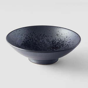 Čierno-sivá keramická miska na polievku Mij Pearl, ø 24 cm vyobraziť