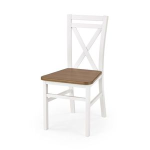Drevená stolička DARIUSZ 2 Halmar Jelša / biela vyobraziť