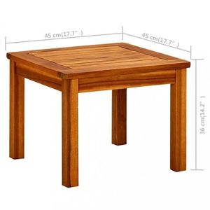 Záhradný konferenčný stolík akácie Dekorhome 45x45x36 cm vyobraziť
