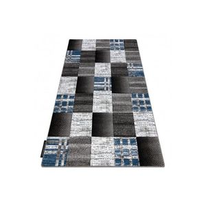 Kusový koberec ALTER Siena štvorce/mriežka, modrý vyobraziť