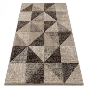 Kusový koberec FEEL Triangle béžovo-hnedý vyobraziť
