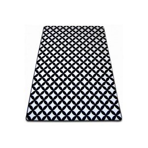 Kusový koberec SKETCH CALLUM biely / čierny - diamantový vyobraziť