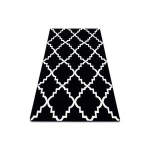 Kusový koberec SKETCH LUKE čierny / biely trellis vyobraziť