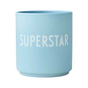 Modrý porcelánový hrnček Design Letters Superstar, 300 ml vyobraziť
