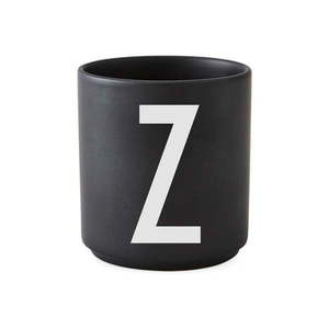 Čierny porcelánový hrnček Design Letters Alphabet Z, 250 ml vyobraziť