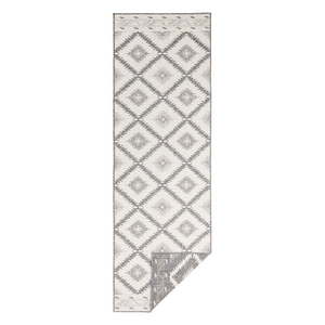 Sivo-krémový vonkajší koberec NORTHRUGS Malibu, 80 x 350 cm vyobraziť