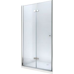 MEXEN - Lima sprchové dvere zalamovacie 90, transparent, chróm sa stenovým profilom 856-090-000-01-00 vyobraziť