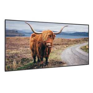 Klarstein Wonderwall Air Art Smart, infračervený ohrievač, 120 x 60 cm, 700 W, krava vyobraziť