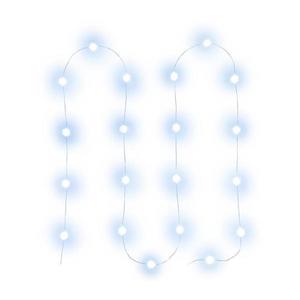 LED Vianočná reťaz 20xLED/2xAA 2, 3m studená biela vyobraziť