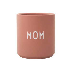 Ružový/béžový porcelánový hrnček 300 ml Mom – Design Letters vyobraziť