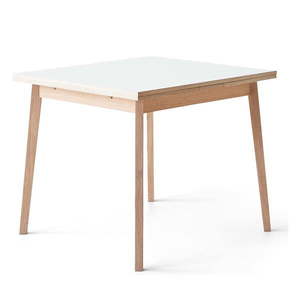 Rozkladací jedálenský stôl s bielou doskou Hammel Single, 90 x 90 cm vyobraziť