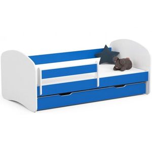 Detská posteľ SMILE 160x80 cm modrá vyobraziť
