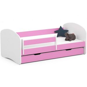 Detská posteľ SMILE 160x80 cm ružová vyobraziť